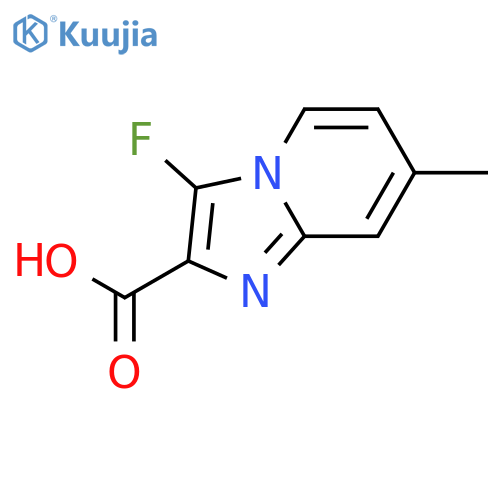 3-fluoro-7-methyl-imidazo[1,2-a]pyridine-2-carboxylic acid structure
