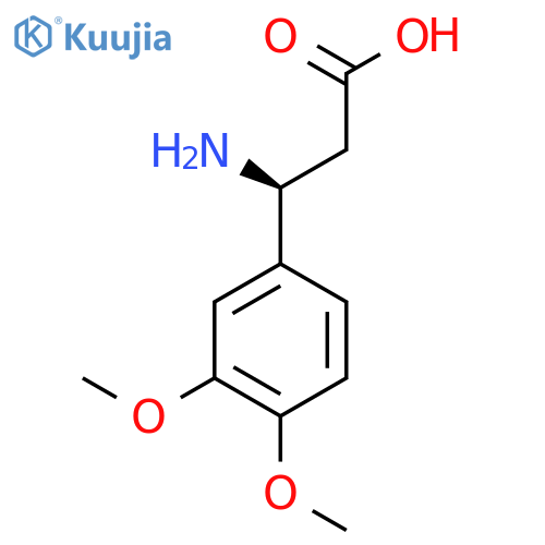 (S)-3-Amino-3-(3,4-dimethoxyphenyl)propanoic acid structure