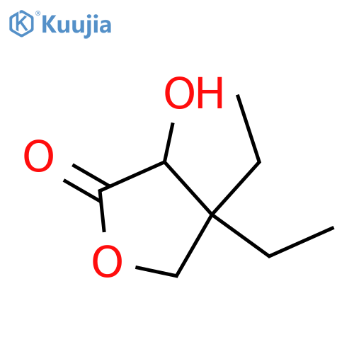 2(3H)-Furanone,4,4-diethyldihydro-3-hydroxy-, (3S)- structure