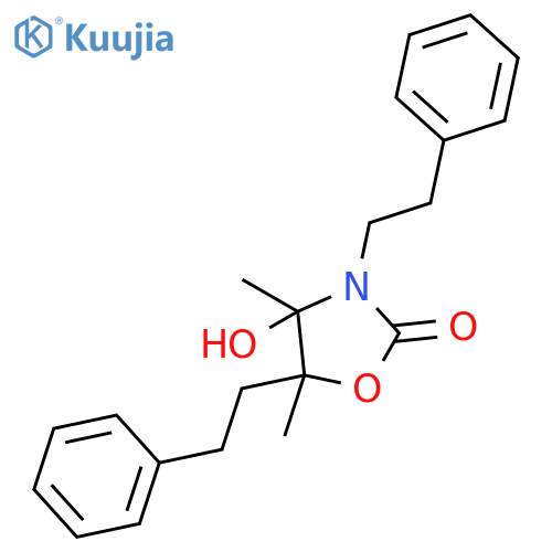 2-Oxazolidinone, 4-hydroxy-4,5-dimethyl-3,5-bis(2-phenylethyl)- structure