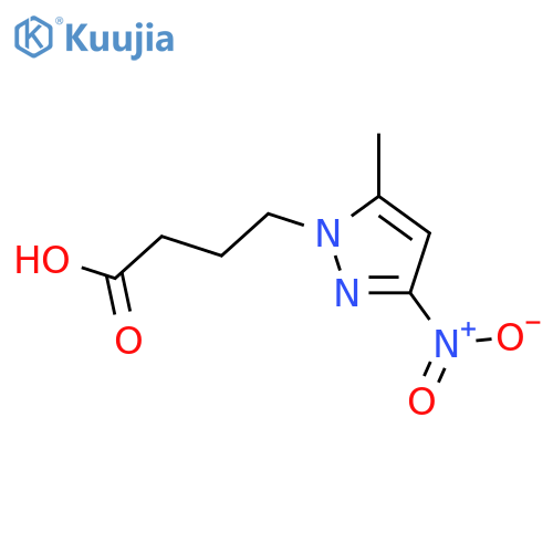 4-(5-Methyl-3-nitro-1H-pyrazol-1-yl)butanoic acid structure