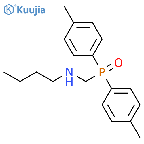 1-Butanamine, N-[[bis(4-methylphenyl)phosphinyl]methyl]- structure