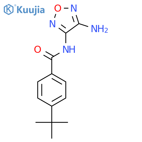 Benzamide,N-(4-amino-1,2,5-oxadiazol-3-yl)-4-(1,1-dimethylethyl)- structure