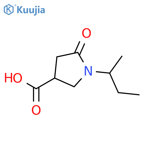 1-(butan-2-yl)-5-oxopyrrolidine-3-carboxylic acid structure