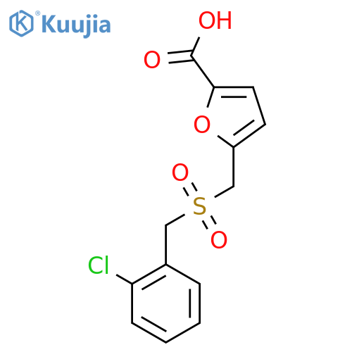 5-{(2-Chlorobenzyl)sulfonylmethyl}-2-furoic acid structure