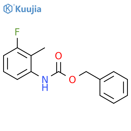 benzyl N-(3-fluoro-2-methylphenyl)carbamate structure