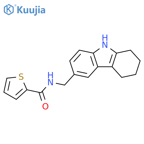 N-(2,3,4,9-tetrahydro-1H-carbazol-6-yl)methylthiophene-2-carboxamide structure