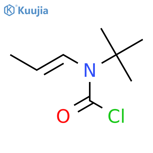 CARBAMIC CHLORIDE, (1,1-DIMETHYLETHYL)-1-PROPENYL- structure