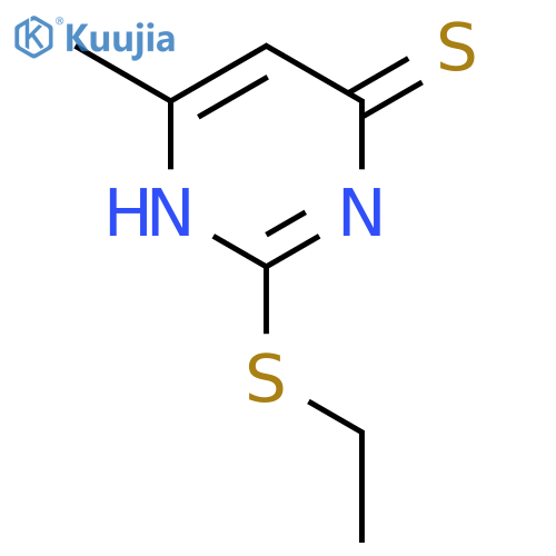 2-Ethylsulfanyl-6-methyl-pyrimidine-4-thiol structure