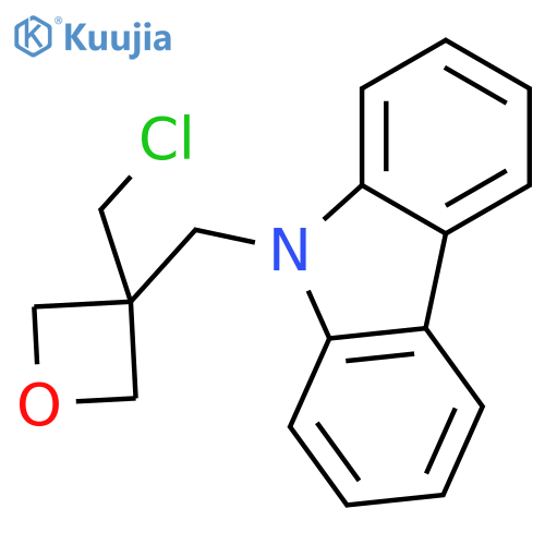 9H-Carbazole, 9-[[3-(chloromethyl)-3-oxetanyl]methyl]- structure