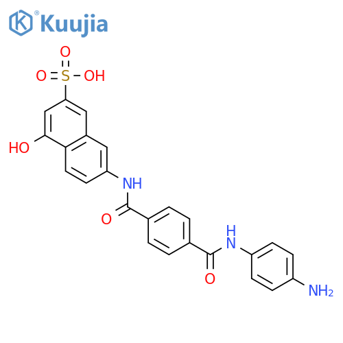 2-Naphthalenesulfonicacid, 7-[[4-[[(4-aminophenyl)amino]carbonyl]benzoyl]amino]-4-hydroxy- structure