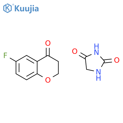 Spiro[4H-1-benzopyran-4,4'-imidazolidine]-2',5'-dione,6-fluoro-2,3-dihydro- structure