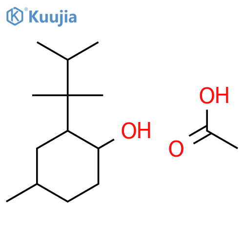 Cyclohexanol, 4-methyl-2-(1,1,2-trimethylpropyl)-, acetate structure