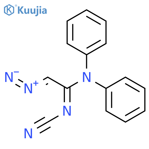 ETHANIMIDAMIDE, N'-CYANO-2-DIAZO-N,N-DIPHENYL- structure