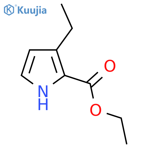 ethyl 3-ethyl-1H-pyrrole-2-carboxylate structure