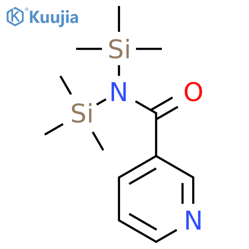 N,N-Bis(trimethylsilyl)pyridine-3-carboxamide structure
