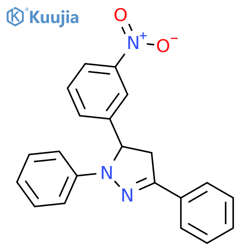 5-(3-nitrophenyl)-1,3-diphenyl-4,5-dihydro-1H-pyrazole structure