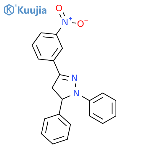 1H-Pyrazole,4,5-dihydro-3-(3-nitrophenyl)-1,5-diphenyl- structure