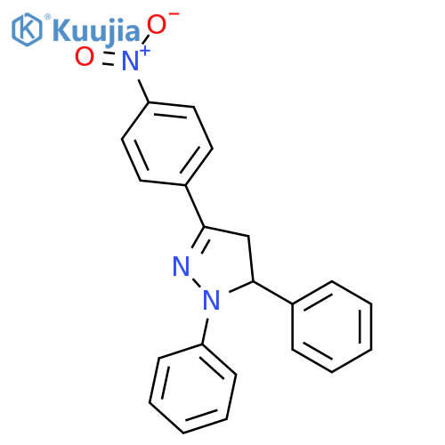 5-(4-nitrophenyl)-2,3-diphenyl-3,4-dihydropyrazole structure