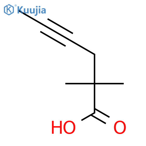 2,2-dimethylhex-4-ynoic acid structure