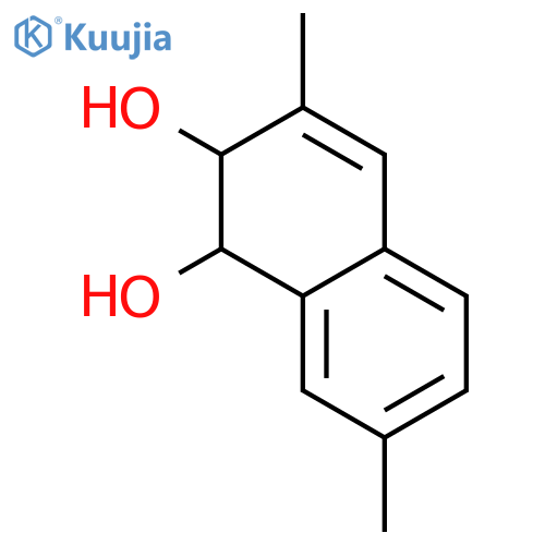 3,7-dimethyl-1,2-dihydronaphthalene-1,2-diol structure
