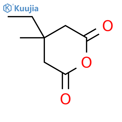 4-ethyl-4-methyloxane-2,6-dione structure