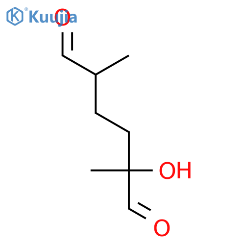 2-hydroxy-2,5-dimethylhexanedial structure