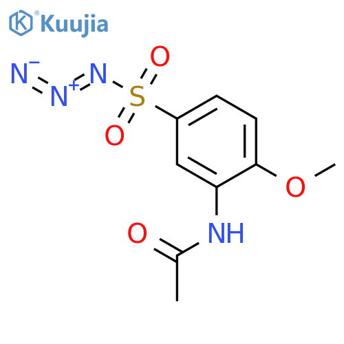 BENZENESULFONYL AZIDE, 3-(ACETYLAMINO)-4-METHOXY- structure