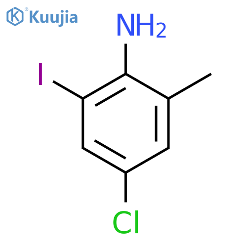 4-Chloro-2-iodo-6-methylaniline structure