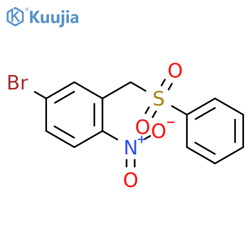 Benzene, 4-bromo-1-nitro-2-[(phenylsulfonyl)methyl]- structure