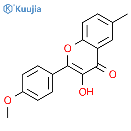 3-hydroxy-2-(4-methoxyphenyl)-6-methyl-4H-chromen-4-one structure