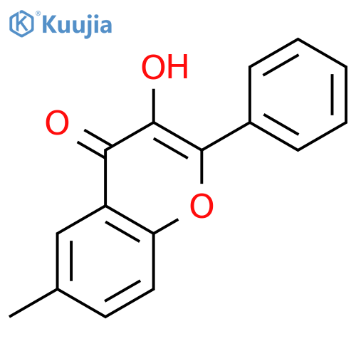 3-hydroxy-6-methyl-2-phenyl-4H-chromen-4-one structure