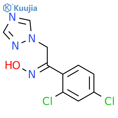 Ethanone, 1-(2,4-dichlorophenyl)-2-(1H-1,2,4-triazol-1-yl)-, oxime structure