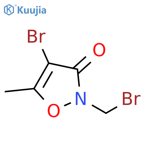 3(2H)-Isoxazolone, 4-bromo-2-(bromomethyl)-5-methyl- structure