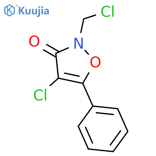 3(2H)-Isoxazolone, 4-chloro-2-(chloromethyl)-5-phenyl- structure