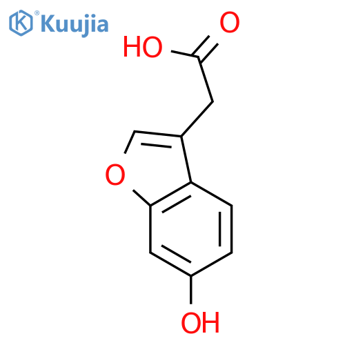 2-(6-hydroxy-1-benzofuran-3-yl)acetic acid structure