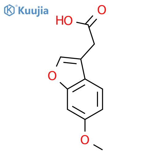 2-(6-Methoxy-1-benzofuran-3-yl)acetic Acid structure