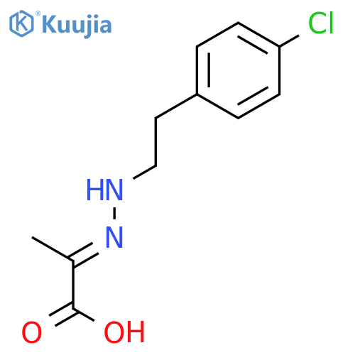 PROPANOIC ACID, 2-[[2-(4-CHLOROPHENYL)ETHYL]HYDRAZONO]- structure