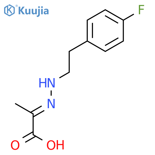 Propanoic acid, 2-[[2-(4-fluorophenyl)ethyl]hydrazono]- structure