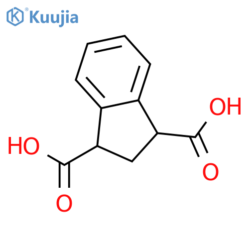 2,3-Dihydro-1H-indene-1,3-dicarboxylic acid structure