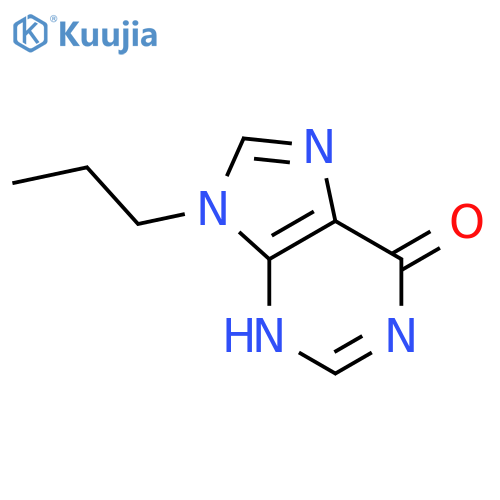 6H-Purin-6-one,1,9-dihydro-9-propyl- structure