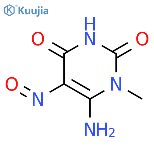 6-Amino-1-methyl-5-nitrosouracil structure