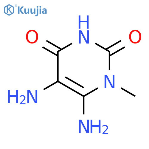 5,6-diamino-1-methyl-1,2,3,4-tetrahydropyrimidine-2,4-dione structure