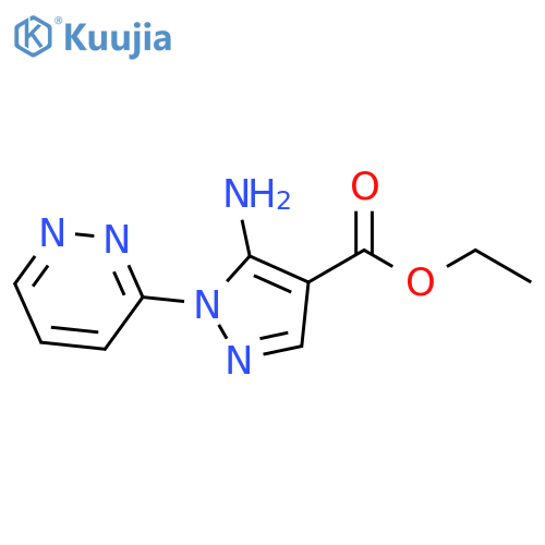 5-amino-1-(3-pyridazinyl)-1H-Pyrazole-4-carboxylic acid ethyl ester structure