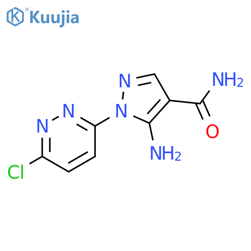 5-amino-1-(6-chloro-3-pyridazinyl)-1H-Pyrazole-4-carboxamide structure