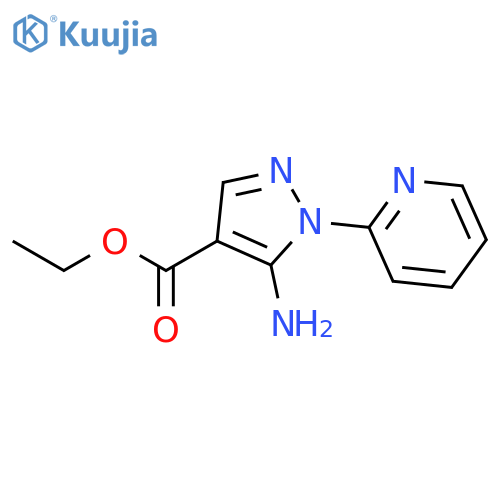 Ethyl 5-amino-1-(pyridin-2-yl)-1H-pyrazole-4-carboxylate structure