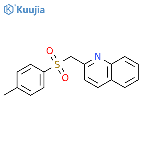 Quinoline, 2-[[(4-methylphenyl)sulfonyl]methyl]- structure
