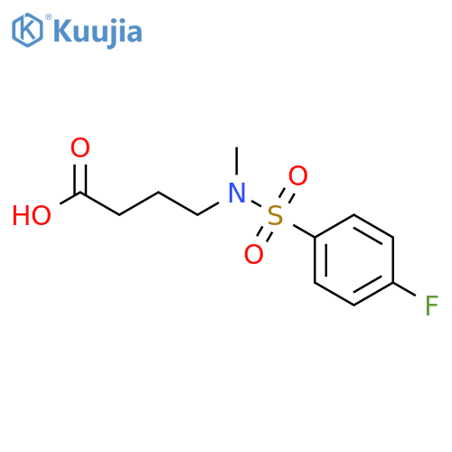 4-(4-Fluorophenyl)sulfonyl(methyl)aminobutanoic Acid structure