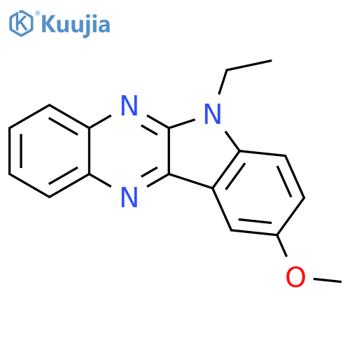 6-ethyl-9-methoxy-6H-indolo[2,3-b]quinoxaline structure