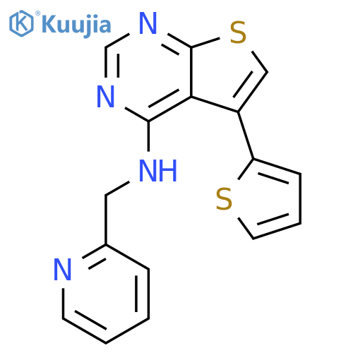 N-(pyridin-2-yl)methyl-5-(thiophen-2-yl)thieno2,3-dpyrimidin-4-amine structure